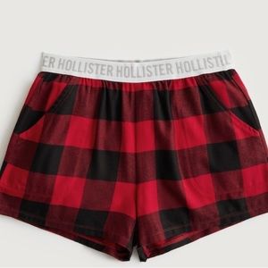 Brand new red flannel boxer pajama shorts